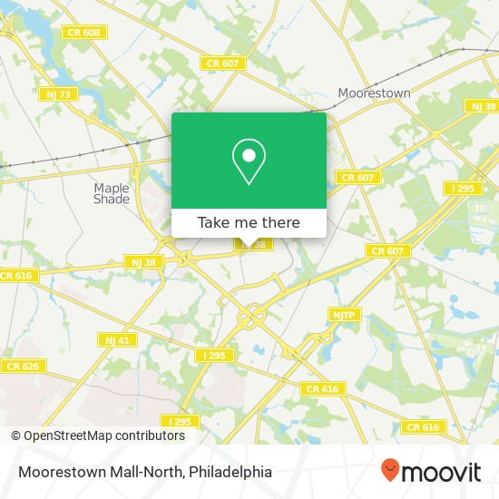 Moorestown Mall-North map