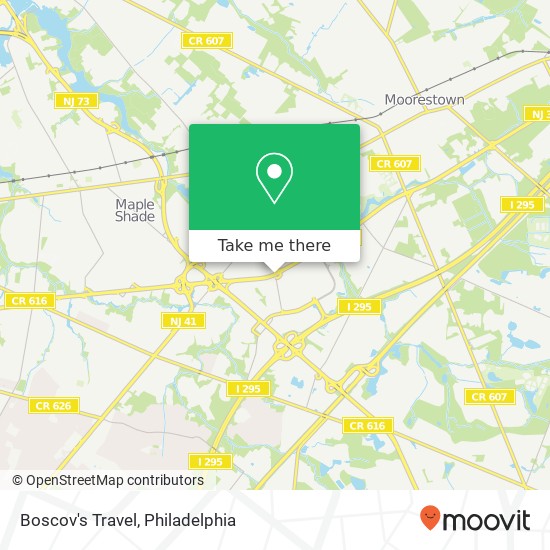 Boscov's Travel map