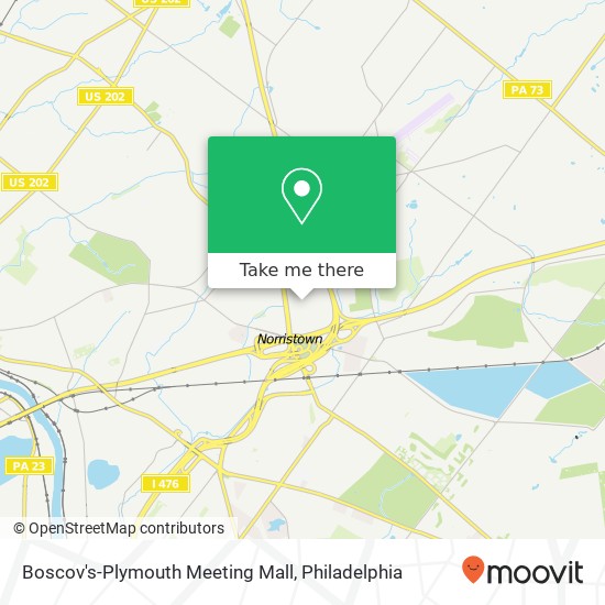 Mapa de Boscov's-Plymouth Meeting Mall
