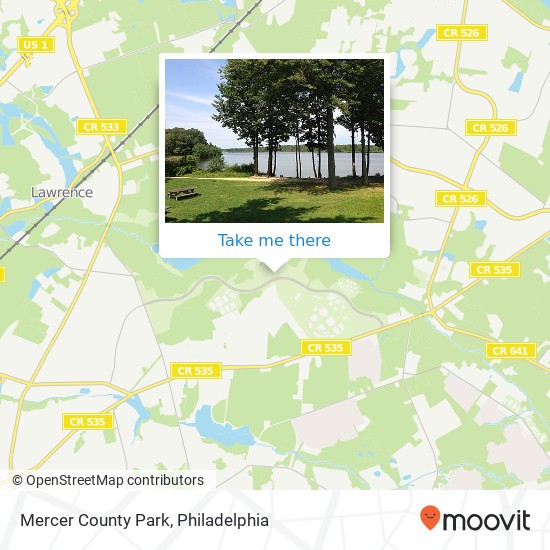 Mapa de Mercer County Park