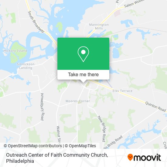 Mapa de Outreach Center of Faith Community Church