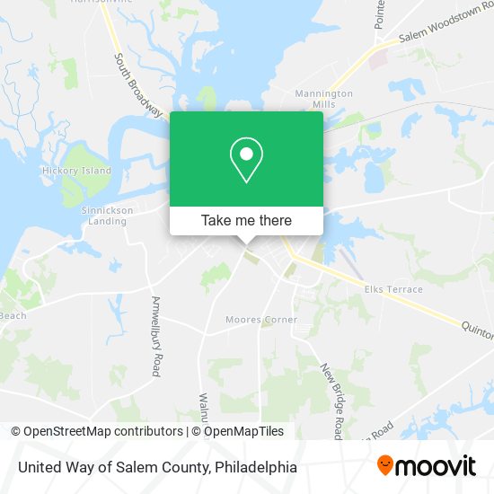 Mapa de United Way of Salem County