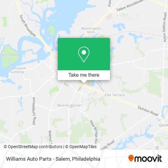Mapa de Williams Auto Parts - Salem