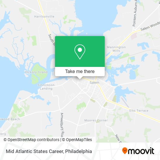 Mapa de Mid Atlantic States Career