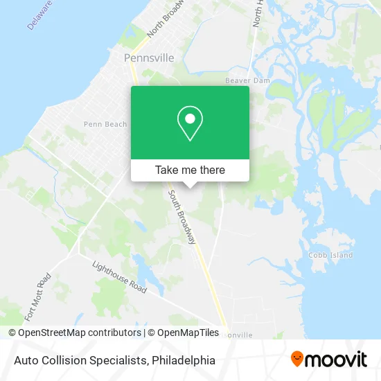 Auto Collision Specialists map