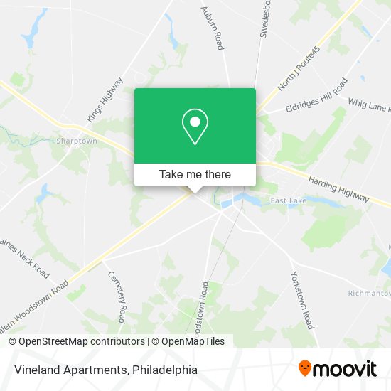 Vineland Apartments map