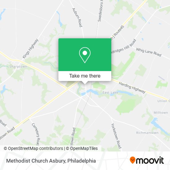 Methodist Church Asbury map