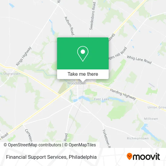 Financial Support Services map