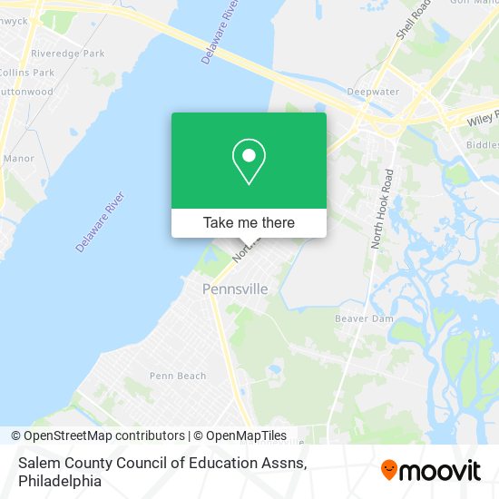 Mapa de Salem County Council of Education Assns