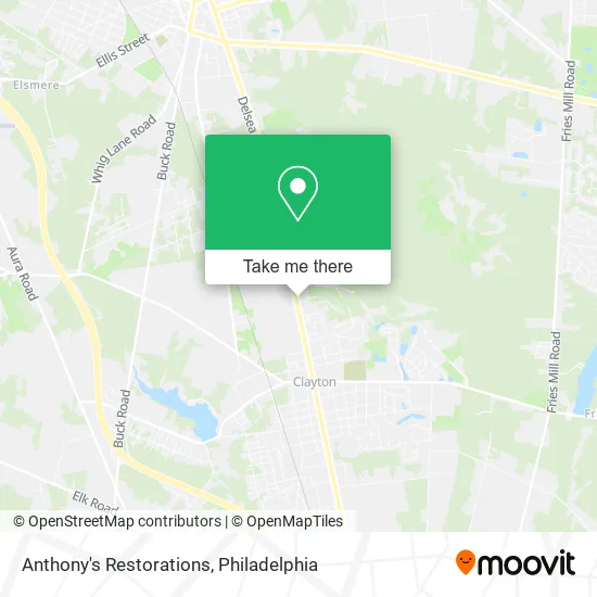 Anthony's Restorations map