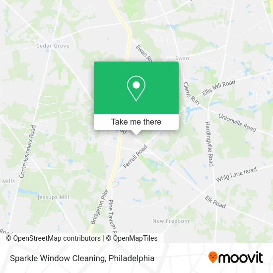 Sparkle Window Cleaning map