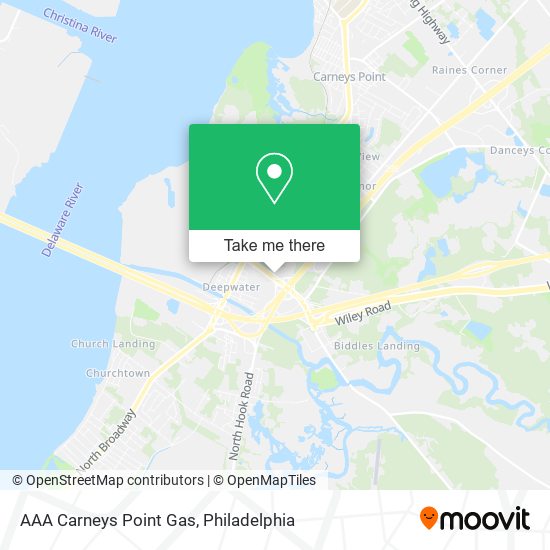 AAA Carneys Point Gas map