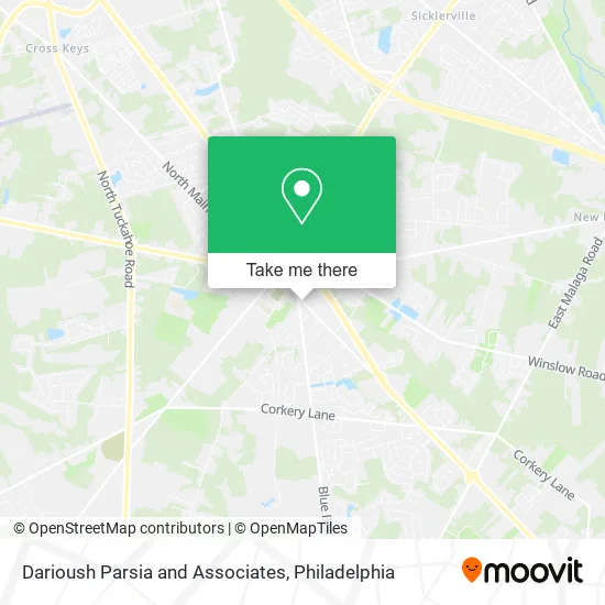 Mapa de Darioush Parsia and Associates