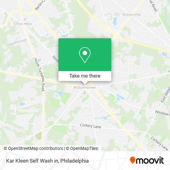 Kar Kleen Self Wash in map