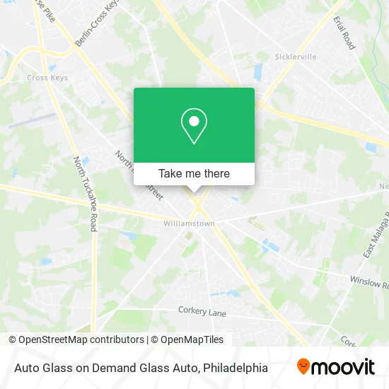Mapa de Auto Glass on Demand Glass Auto
