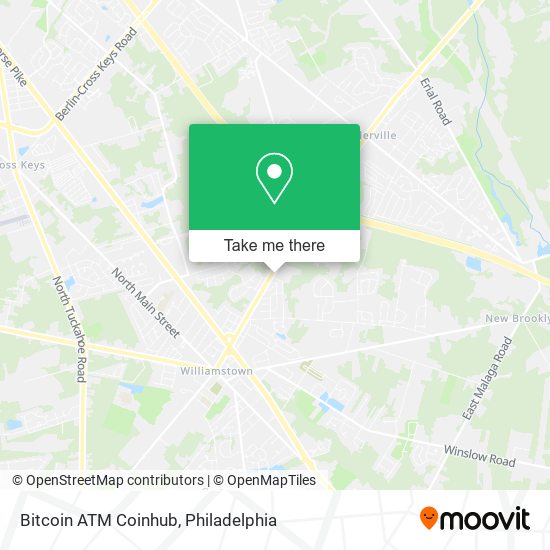 Mapa de Bitcoin ATM Coinhub