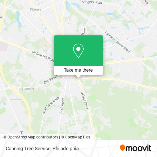 Canning Tree Service map