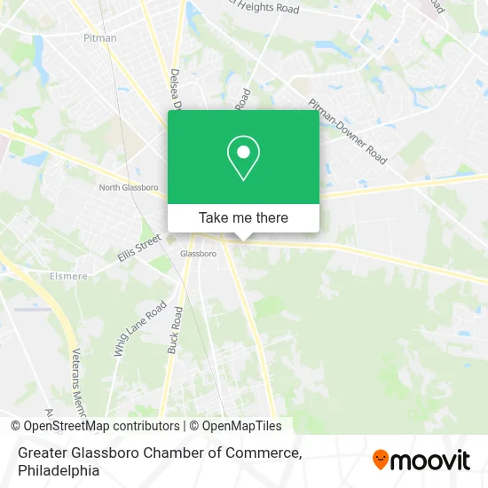 Greater Glassboro Chamber of Commerce map