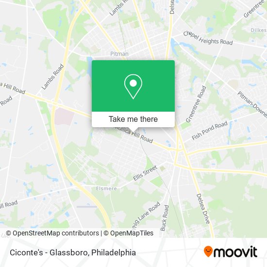 Mapa de Ciconte's - Glassboro