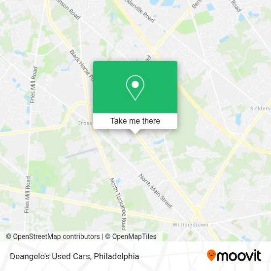 Deangelo's Used Cars map