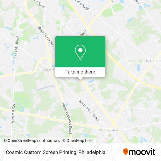 Cosmic Custom Screen Printing map
