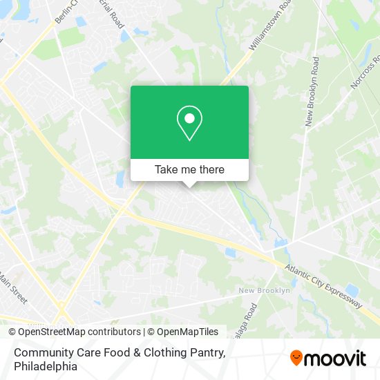 Community Care Food & Clothing Pantry map