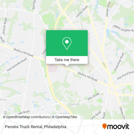 Mapa de Penske Truck Rental