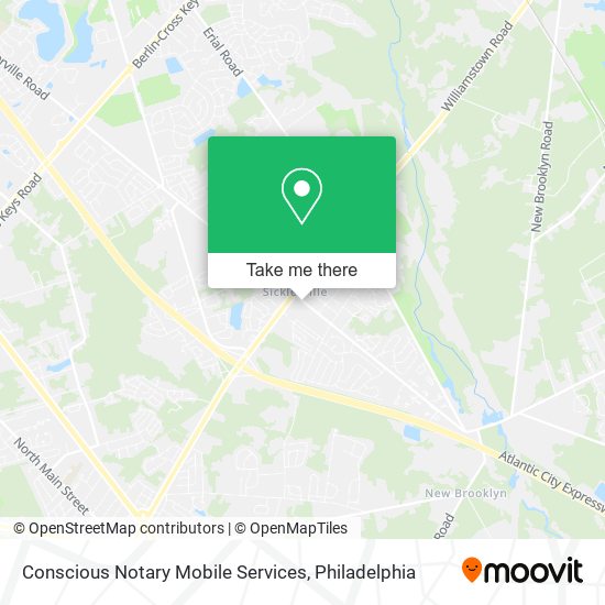 Conscious Notary Mobile Services map