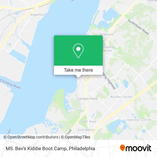 MS. Bev's Kiddie Boot Camp map