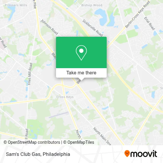 Sam's Club Gas map