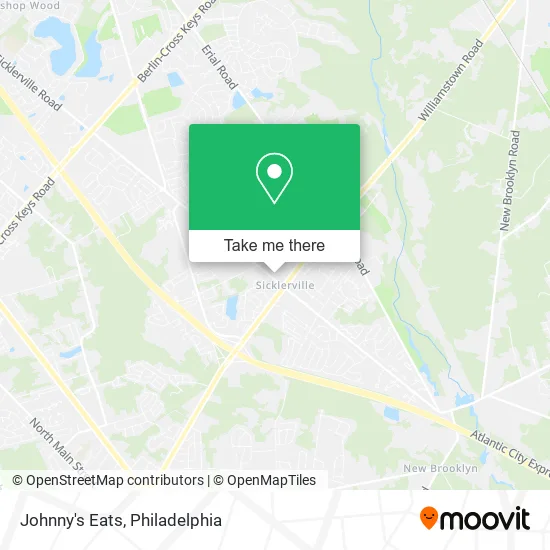 Johnny's Eats map