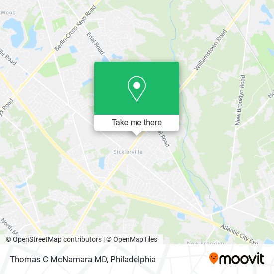 Thomas C McNamara MD map