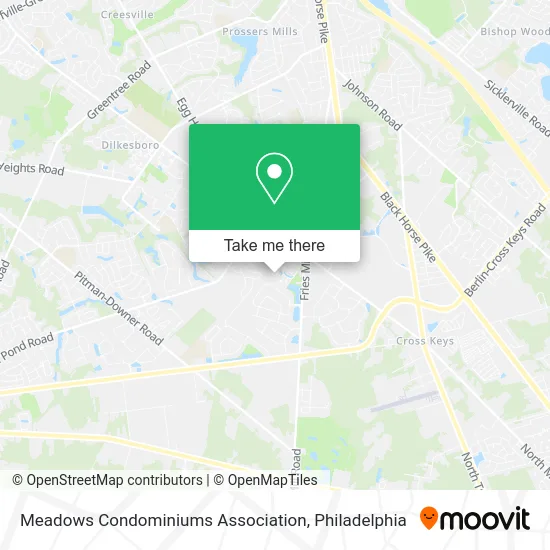 Meadows Condominiums Association map