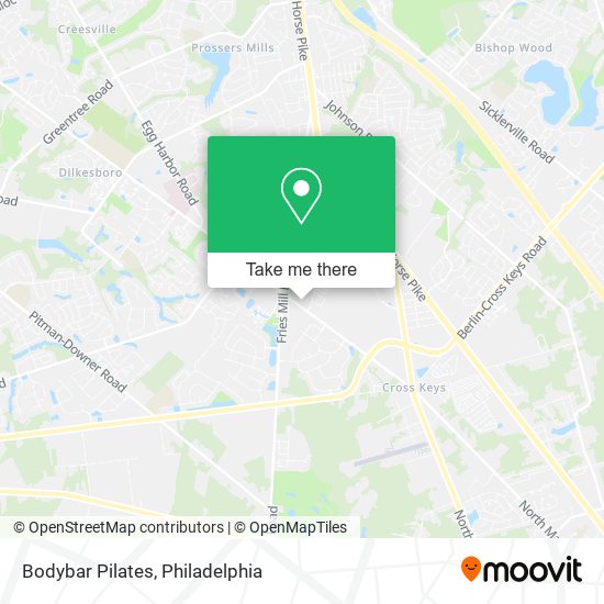 Bodybar Pilates map
