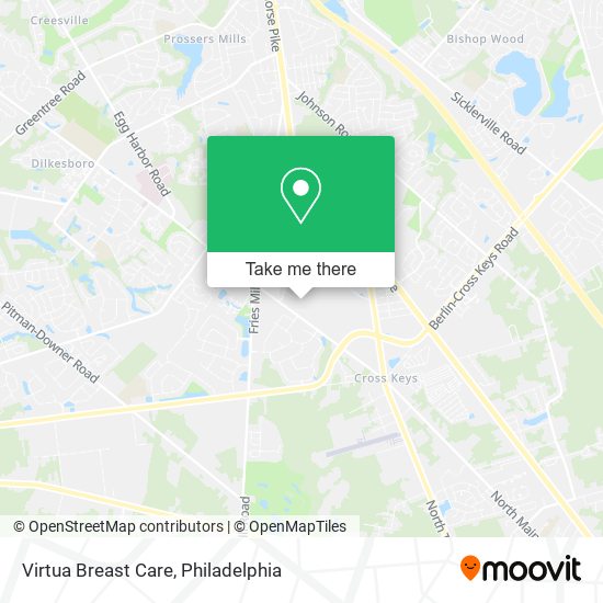 Mapa de Virtua Breast Care