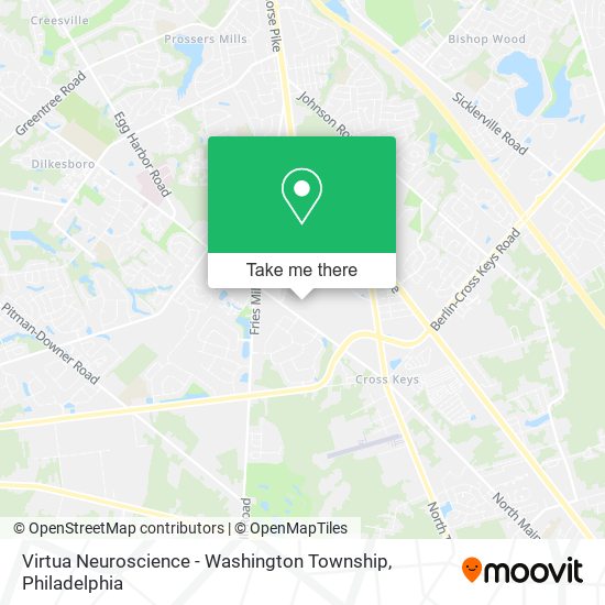 Virtua Neuroscience - Washington Township map