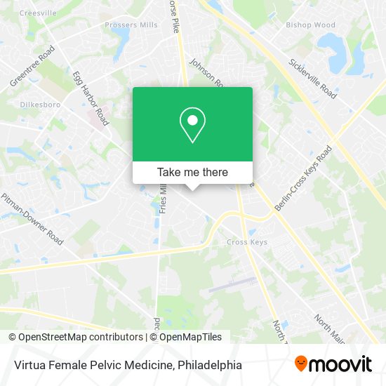 Virtua Female Pelvic Medicine map