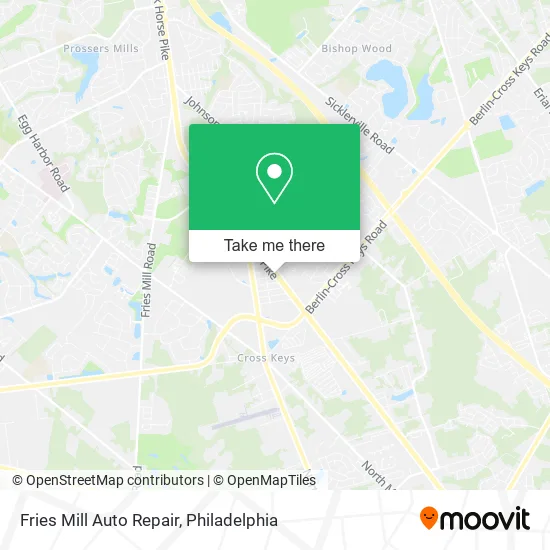 Fries Mill Auto Repair map
