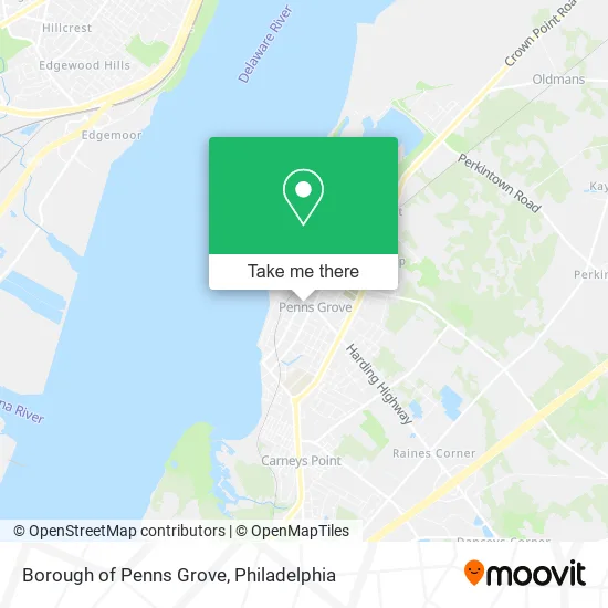 Borough of Penns Grove map