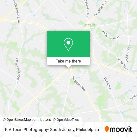 K Artocin Photography- South Jersey map
