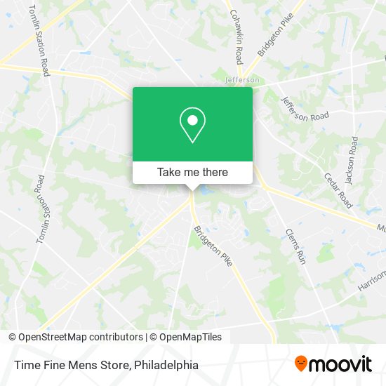 Mapa de Time Fine Mens Store