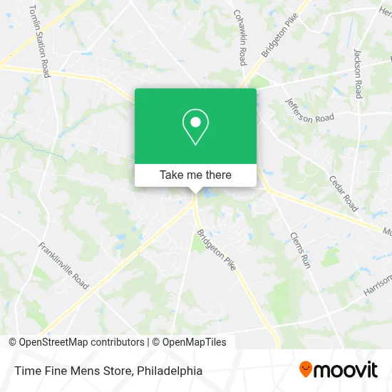 Time Fine Mens Store map