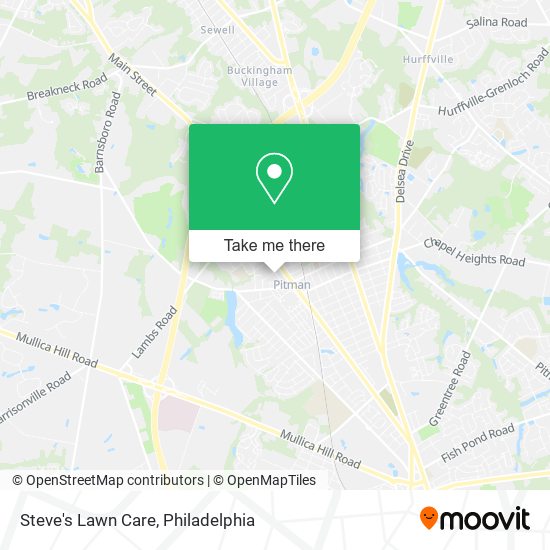 Steve's Lawn Care map