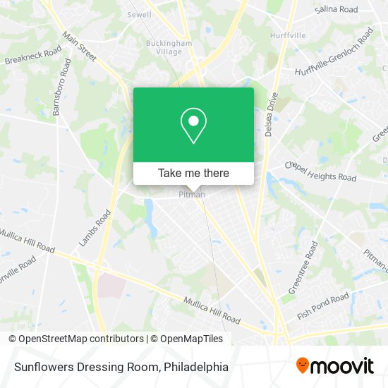 Sunflowers Dressing Room map