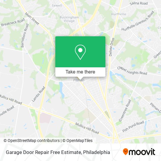 Garage Door Repair Free Estimate map