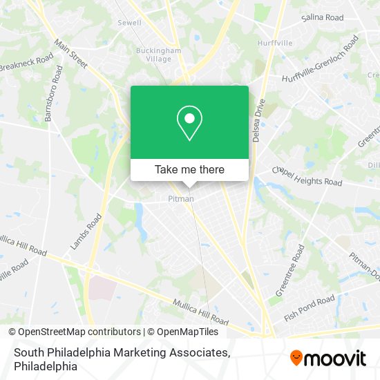 South Philadelphia Marketing Associates map