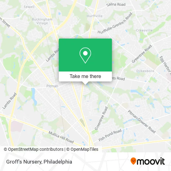 Mapa de Groff's Nursery