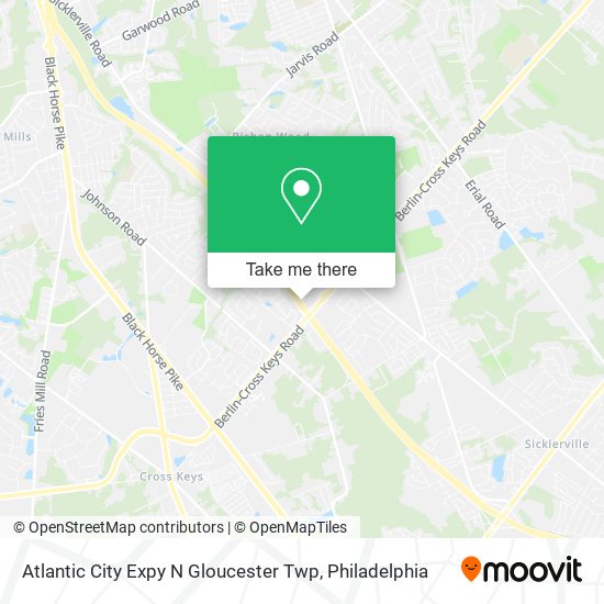 Mapa de Atlantic City Expy N Gloucester Twp