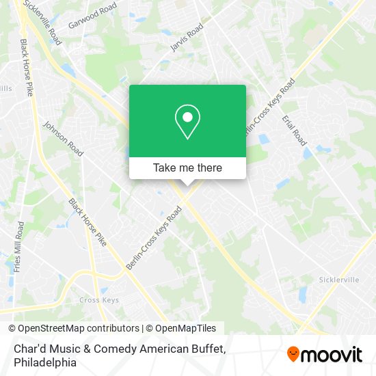 Char'd Music & Comedy American Buffet map