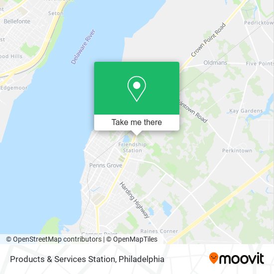 Products & Services Station map